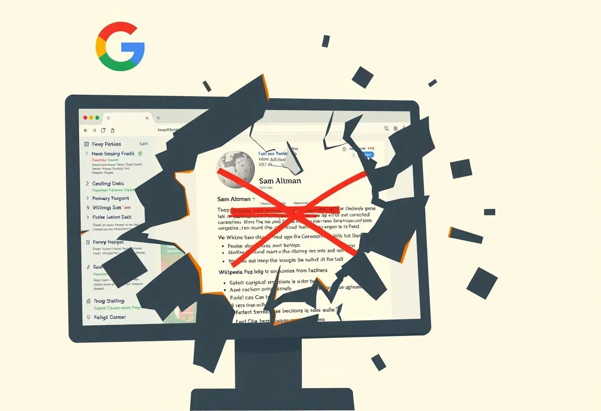 Google ошибочно объявил о смерти Сэма Альтмана